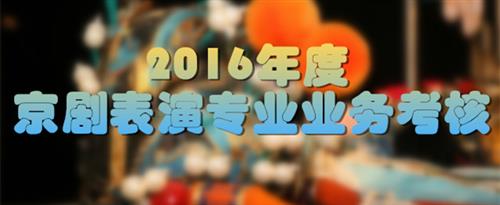 肏操尻屄小说国家京剧院2016年度京剧表演专业业务考...